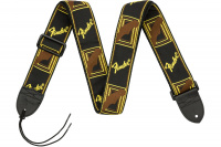 FENDER STRAP 2" MONOGRAMMED BLACK/YELLOW/BROWN Ремень гитарный 1 – techzone.com.ua