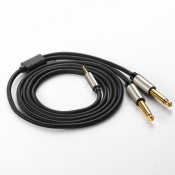 Кабель UGREEN AV126 3.5 mm TRS to 2 x 6.3 mm TS, 1 m Gray 10613 3 – techzone.com.ua