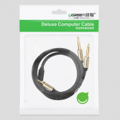 Кабель UGREEN AV126 3.5 mm TRS to 2 x 6.3 mm TS, 1 m Gray 10613 4 – techzone.com.ua