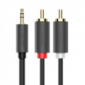 Кабель UGREEN AV102 3.5 mm to 2RCA Audio Cable, 3 m Gray 10512 2 – techzone.com.ua