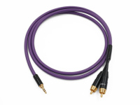Кабель Melodika MDMJ2R10 Purple 3.5mm stereo jack - 2xRCA 1m 1 – techzone.com.ua
