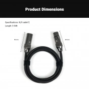 Кабель Fosi Audio XLR 1.2m (пара) 7 – techzone.com.ua