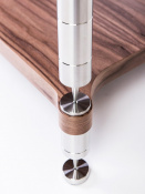 Нижня полиця NEO Quattron Segment 98mm Glossy Walnut + stainless steel 2 – techzone.com.ua Нижня полиця NEO Quattron Segment 98mm Glossy Walnut + stainless steel 2 – techzone.com.ua