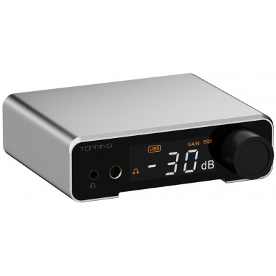 ЦАП із підсилювачем для навушників Topping DX1 II Silver – techzone.com.ua