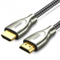 Кабель UGREEN HD131 HDMI to HDMI, 1.5 m, v2.0 UltraHD 4K-3D Braided Nylon Gray 50107 1 – techzone.com.ua