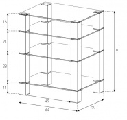 Стійка для Hi-Fi техніки Sonorous RX 5040 B-INX 2 – techzone.com.ua Стійка для Hi-Fi техніки Sonorous RX 5040 B-INX 2 – techzone.com.ua
