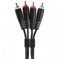 Кабель UDG Set RCA - RCA Black 3m (U97003BL) 1 – techzone.com.ua