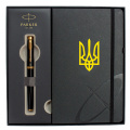 Набор Parker IM UKRAINE Black GT RB Трезубец (ручка-роллер + блокнот Parker) 2 – techzone.com.ua