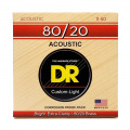 DR Strings HI-BEAM Acoustic 80/20 Bronze - Custom Light (11-50) 1 – techzone.com.ua