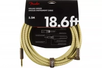 FENDER CABLE DELUXE SERIES 18.6' ANGLED TWEED Кабель инструментальный 1 – techzone.com.ua