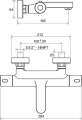 Ravak TE 023.00/150 Термостатичний змішувач для ванни 300, настінний без лійки 150 мм X070097 4 – techzone.com.ua