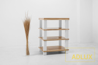 Стійка під AV апаратуру ADLUX TOWER AV-4-600 White Oak-White 1 – techzone.com.ua