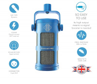 Микрофон Sontronics Podcast Pro Blue 7 – techzone.com.ua Микрофон Sontronics Podcast Pro Blue 7 – techzone.com.ua