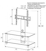 Стойка для ТВ Sonorous NEO 95 С-SLV 2 – techzone.com.ua