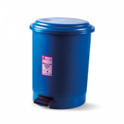 Корзина для мусора с педалью синий пластик Afacan Plastik 30л PK-30 107