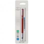 Ручка перова Parker VECTOR Red FP M блістер 05 316