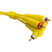 Кабель UDG Set RCA Straight-RCA Angled Yellow 3m (U97005YL) 1 – techzone.com.ua