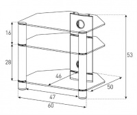 Стійка для Hi-Fi техніки Sonorous RX 2130-C-SLV 2 – techzone.com.ua Стійка для Hi-Fi техніки Sonorous RX 2130-C-SLV 2 – techzone.com.ua