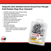 Штекери SCP SIMPLY45-CAT5E Shielded Internal Ground Pass Through RJ45 (50pcs) 5 – techzone.com.ua Штекери SCP SIMPLY45-CAT5E Shielded Internal Ground Pass Through RJ45 (50pcs) 5 – techzone.com.ua