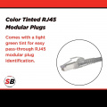 Штекери SCP SIMPLY45-CAT5E Shielded Internal Ground Pass Through RJ45 (50pcs) 3 – techzone.com.ua