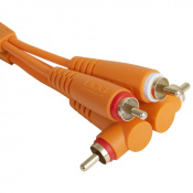 Кабель UDG Set RCA Straight-RCA Angled Orange 3m (U97005OR) 1 – techzone.com.ua