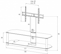 Стойка для ТВ Sonorous NEO 130-B-HBLK 2 – techzone.com.ua Стойка для ТВ Sonorous NEO 130-B-HBLK 2 – techzone.com.ua