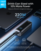 Зовнішній акумулятор (павербанк) Anker Prime 20000mAh 220W PD Black (A110BH11) 3 – techzone.com.ua Зовнішній акумулятор (павербанк) Anker Prime 20000mAh 220W PD Black (A110BH11) 3 – techzone.com.ua