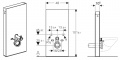 GEBERIT MONOLITH інсталяція для підвісного унітазу, H101,підключення знизу,чорне скло/алюміній чорний хром 131.021.SJ.6 2 – techzone.com.ua