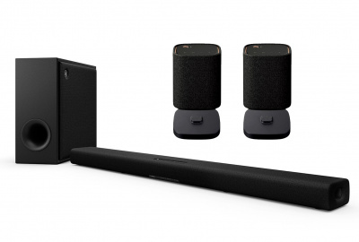 Комплект акустики Yamaha True X Surround 50A (SR-X50A, 2xWS-X1A, 2xCC-T1A) Black – techzone.com.ua