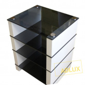 Стойка под AV аппаратуру ADLUX MODUL AV-4-600 White Oak-Satin Glass