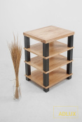 Стійка під AV апаратуру ADLUX TOWER AV-4-600 White Oak-Black 1 – techzone.com.ua