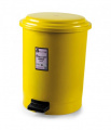 Корзина для мусора с педалью жёлтый пластик Afacan Plastik 12л PK-12 105 – techzone.com.ua