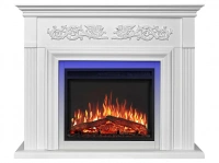 Електрокамін ArtiFlame Monferrato AF24 білий (3D-ефект полум’я, LED-підсвічування, обігрів) 1 – techzone.com.ua
