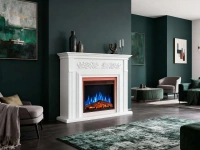 Електрокамін ArtiFlame Monferrato AF24 білий (3D-ефект полум’я, LED-підсвічування, обігрів) 11 – techzone.com.ua
