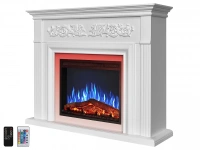 Електрокамін ArtiFlame Monferrato AF24 білий (3D-ефект полум’я, LED-підсвічування, обігрів) 3 – techzone.com.ua