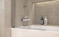 Шторка для ванны CERSANIT EASY NEW, одинарная, 140х70 (S301-289) 4 – techzone.com.ua