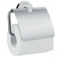 HANSGROHE LOGIS держатель туалетной бумаги, с крышкой, хром 41723000 1 – techzone.com.ua