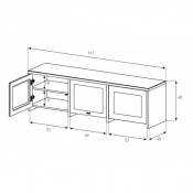 Тумба для ТВ Sonorous LBA 1621 B BLK 2 – techzone.com.ua Тумба для ТВ Sonorous LBA 1621 B BLK 2 – techzone.com.ua
