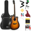 Donner Music Donne Acoustic Guitar Cutaway Sunburst EC1020 1 – techzone.com.ua