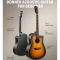 Donner Music Donne Acoustic Guitar Cutaway Sunburst EC1020 2 – techzone.com.ua