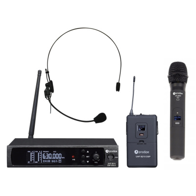 Радиосистема вокальная (микрофон беспроводной) Prodipe B210 DSP Solo Headset (головной микрофон) + Микрофон вокальный Prodipe UHF M850 MK2 – techzone.com.ua