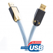 Кабель Supra USB 2.0 A-А BLUE 1M 1001909231