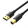 Кабель UGREEN US135 USB-A 2.0 - USB-B 2.0 Cable, 1 m Black 20846 1 – techzone.com.ua