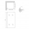 Душевая перегородка Qtap Walk-In Standard BLM201.C8 100х190 см, стекло Clear 8 мм, покрытие CalcLess 2 – techzone.com.ua