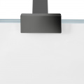 Душевая перегородка Qtap Walk-In Standard BLM201.C8 100х190 см, стекло Clear 8 мм, покрытие CalcLess 4 – techzone.com.ua