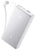 Зовнішній акумулятор (павербанк) Anker PowerCore 20000mAh 22.5W Built-In USB-C Cable White (A110EH21) 1 – techzone.com.ua