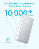 Зовнішній акумулятор (павербанк) Anker PowerCore 20000mAh 22.5W Built-In USB-C Cable White (A110EH21) 2 – techzone.com.ua