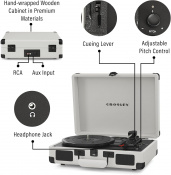 Проигрыватель виниловых пластинок Crosley Cruiser Deluxe White Farmhouse (CR8005DP WF) 6 – techzone.com.ua