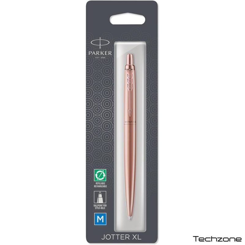 Ручка шариковая Parker JOTTER XL Monochrome Pink Gold PGT BP блистер 12 636 1 – techzone.com.ua