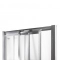 Душевая дверь в нишу Qtap Uniford CRM207.C4 68-71x185 см, стекло Clear 4 мм, покрытие CalcLess 4 – techzone.com.ua